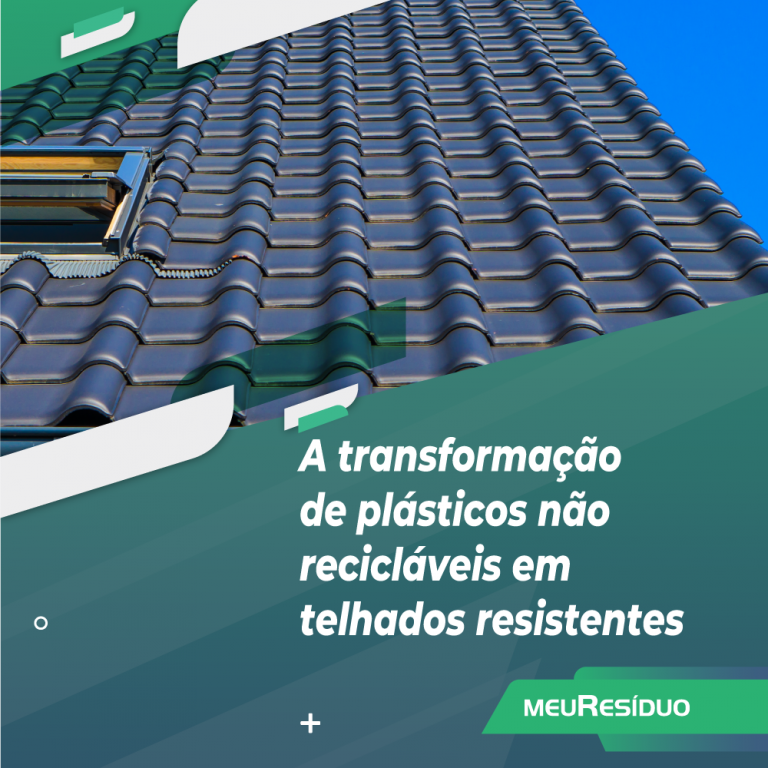 A transformação de plásticos não recicláveis ​​em telhados resistentes