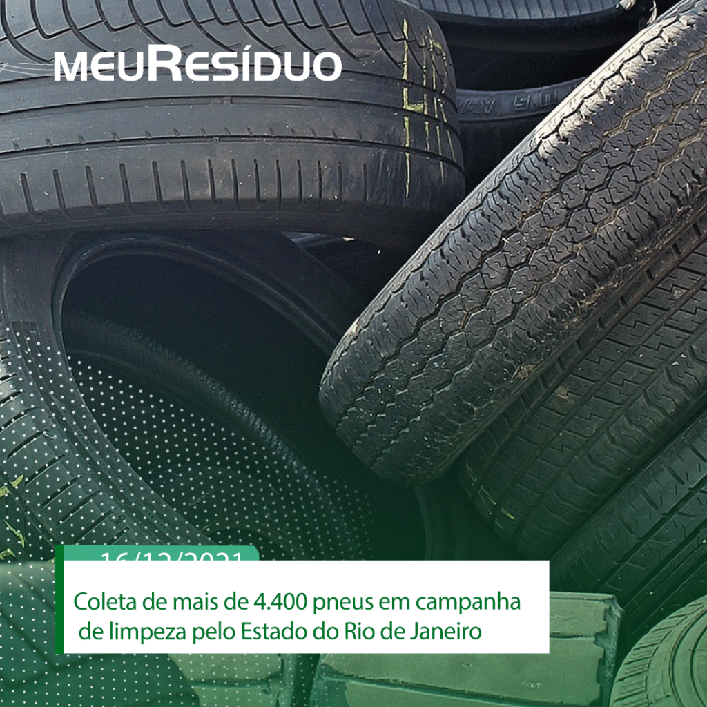 Coleta de mais de 4.400 pneus em campanha de limpeza pelo Estado do Rio de Janeiro