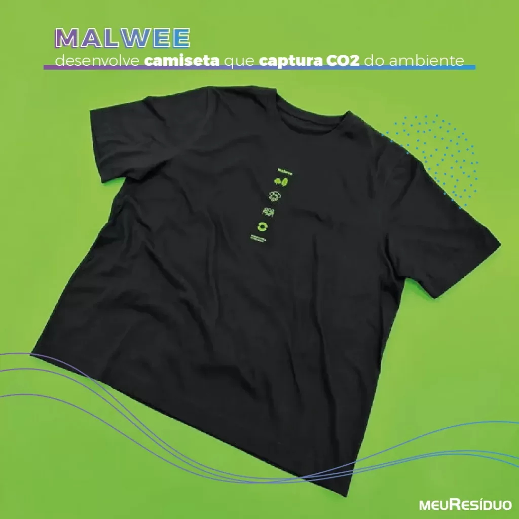 Malwee desenvolve camiseta que captura CO2 do ambiente