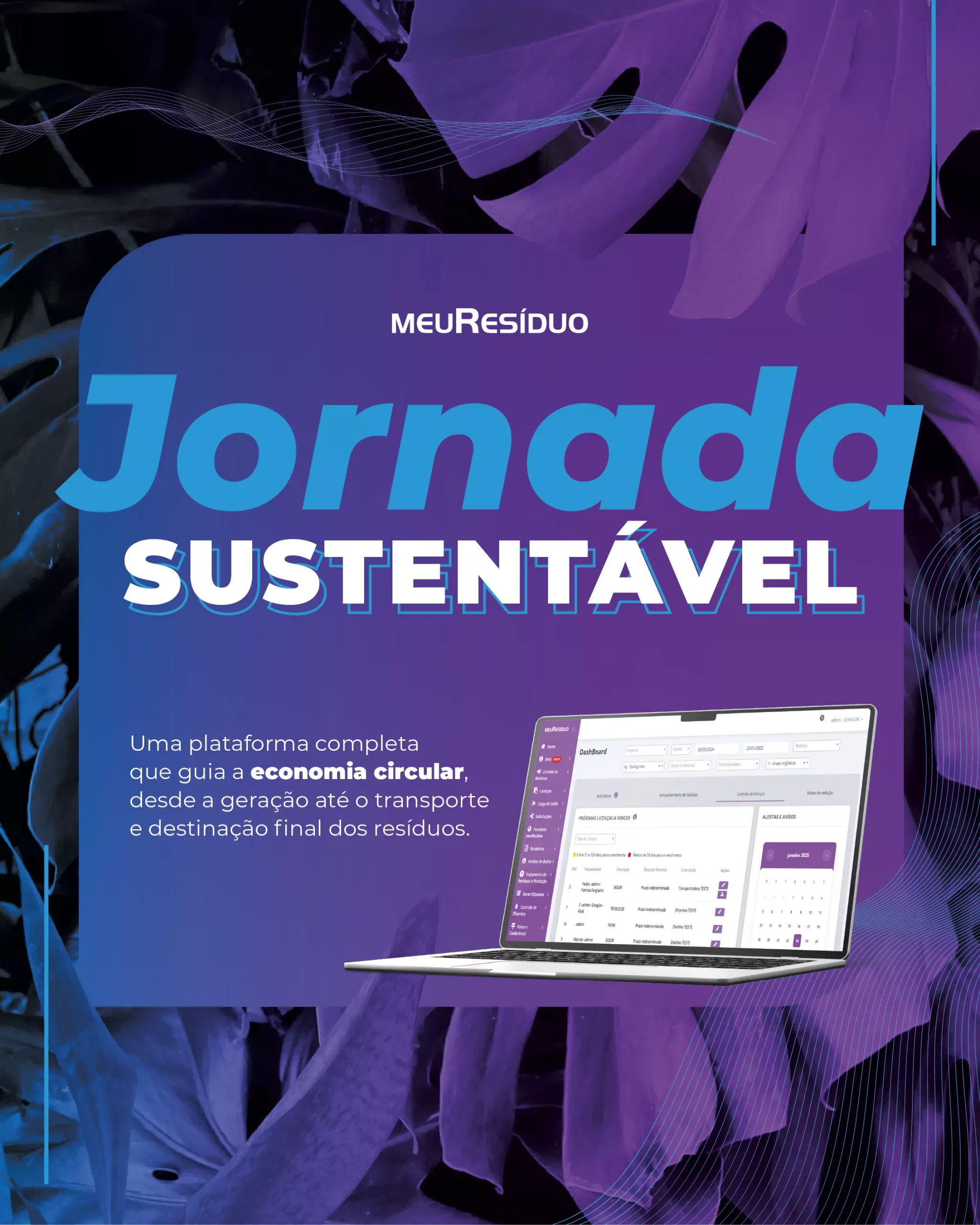 Garanta a jornada completa da sustentabilidade com a meuResíduo